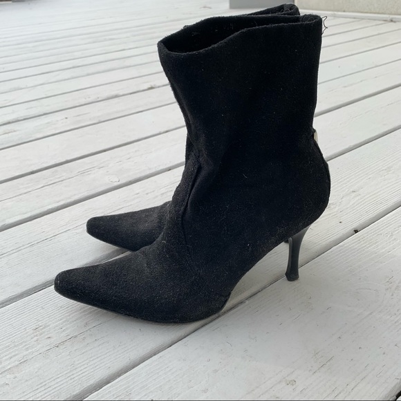 Donald J. Pliner Black Suede Booties - Picture 2 of 6